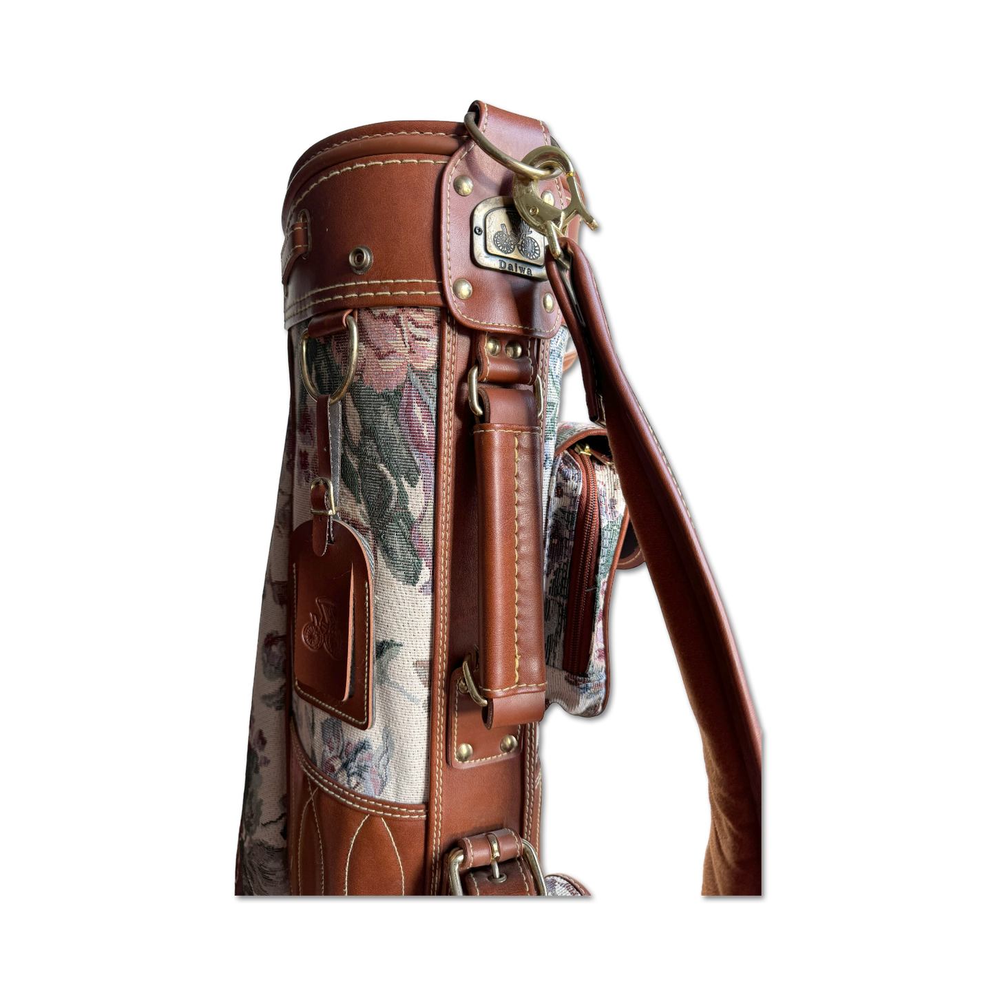 70's Floral Tapestry Golf Bag