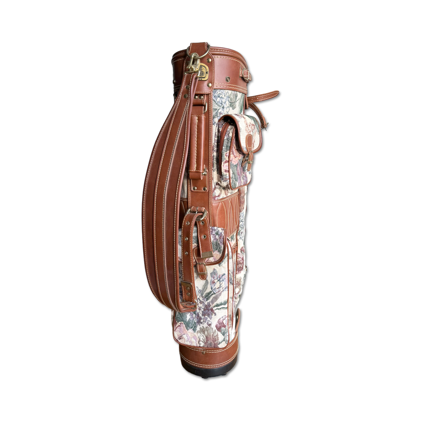 70's Floral Tapestry Golf Bag
