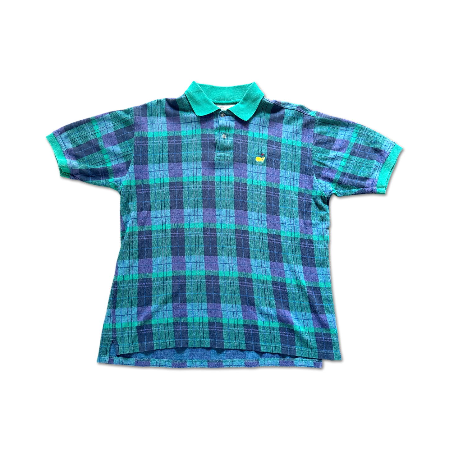 90's Masters Augusta National Plaid Polo