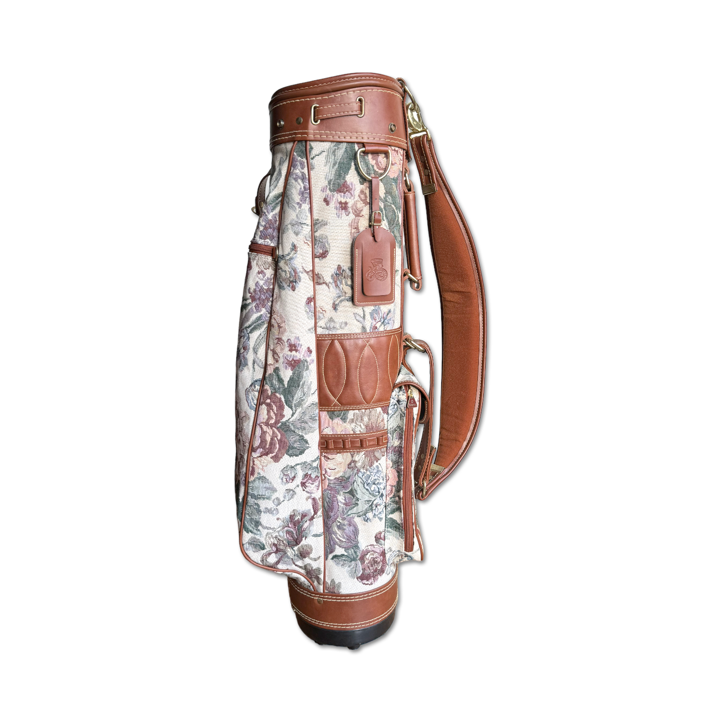 70's Floral Tapestry Golf Bag