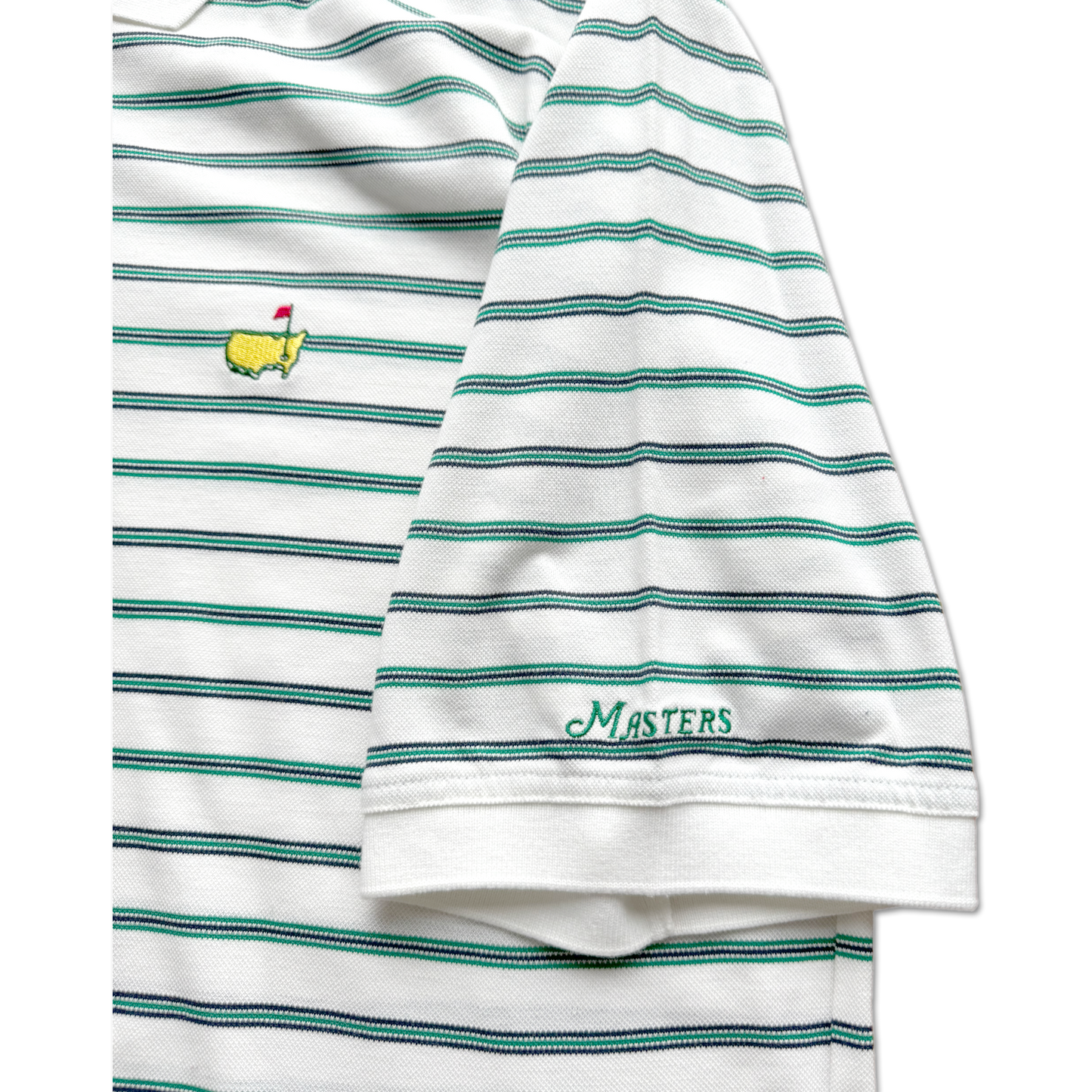 90's Masters Augusta National Striped Polo