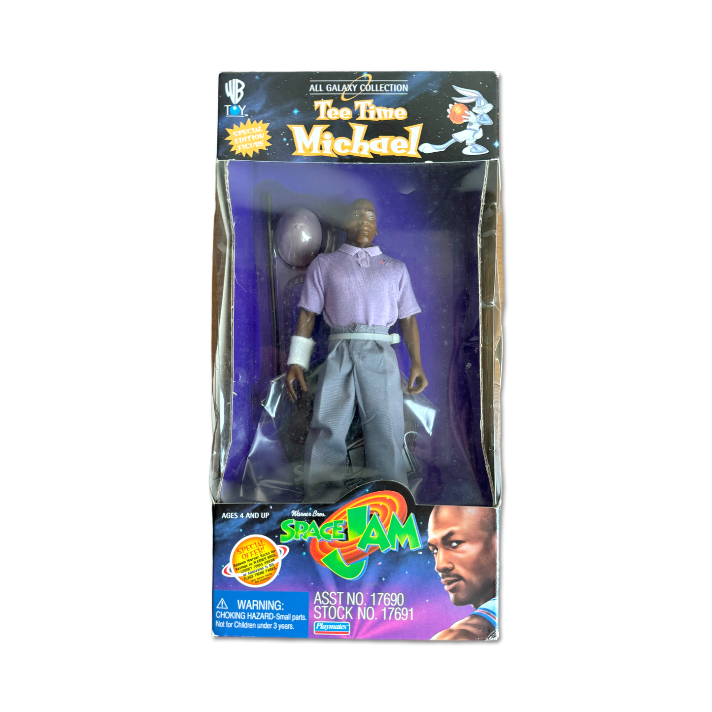 1996 Space Jam Michael Jordan Tee Time Action Figure