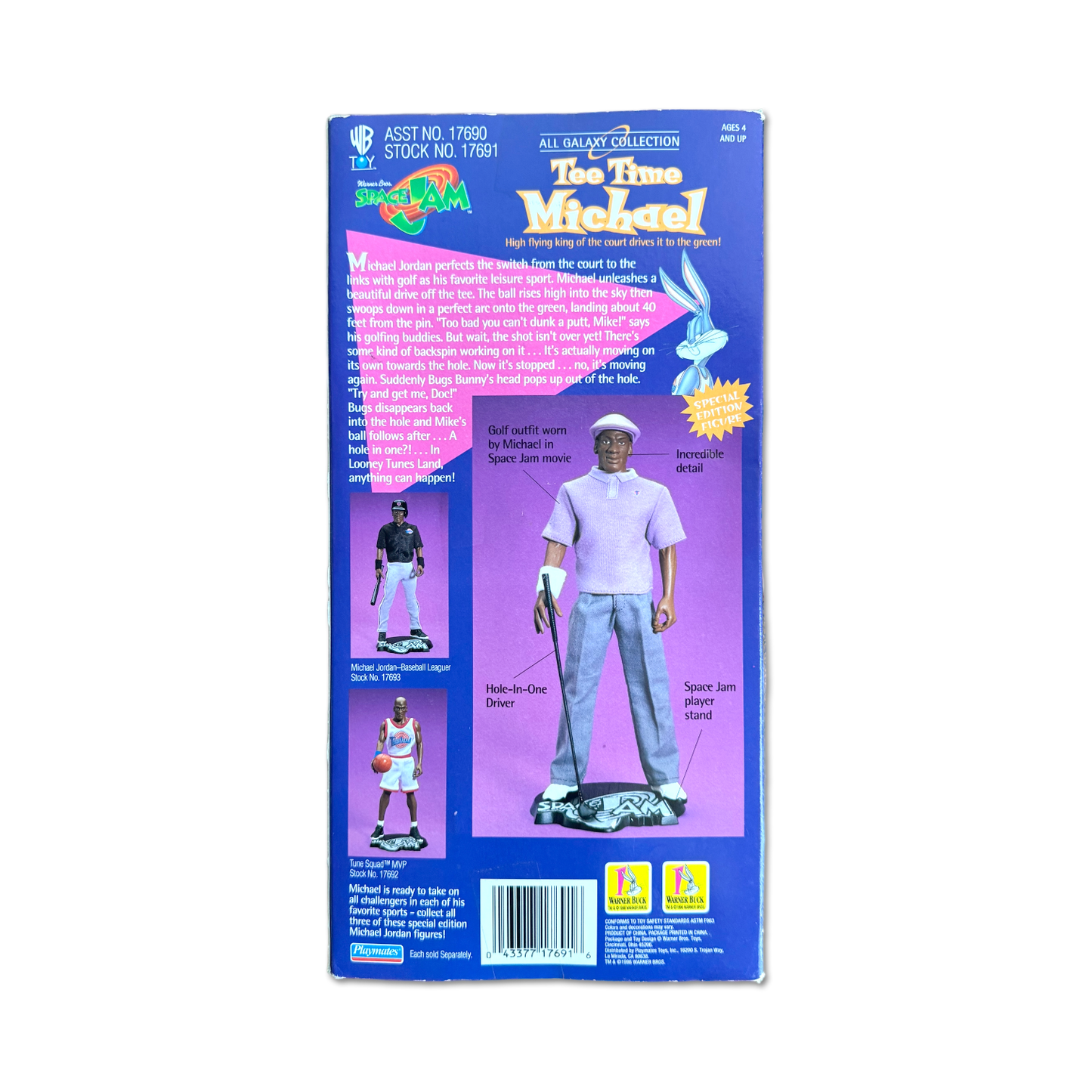 1996 Space Jam Michael Jordan Tee Time Action Figure