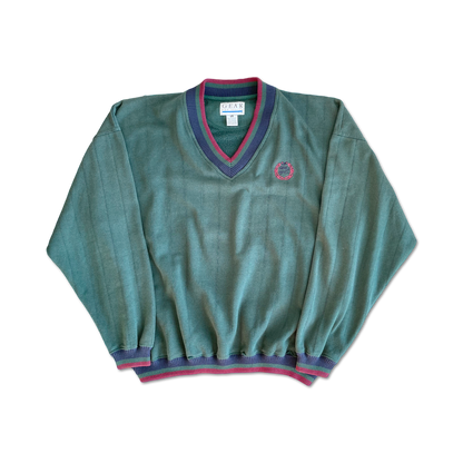 90's Oak Hill Country Club V-Neck Sweatshirt