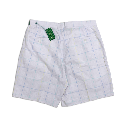 90's Izod Lilac Mist Plaid Golf Shorts