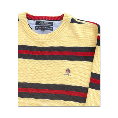 90's Tommy Hilfiger Striped Golf Sweater