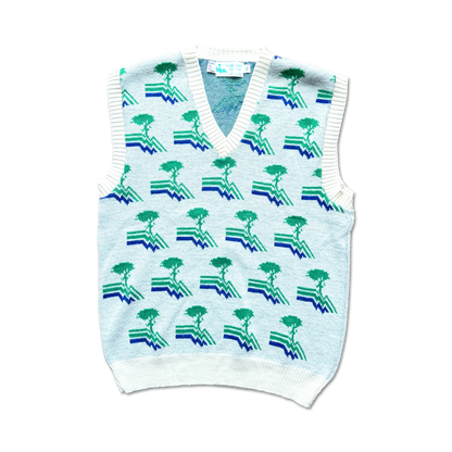 80's Pebble Beach Golf Links All Over Knit Sweater Vest