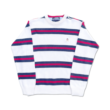 90's Tommy Hilfiger Striped Golf Sweater
