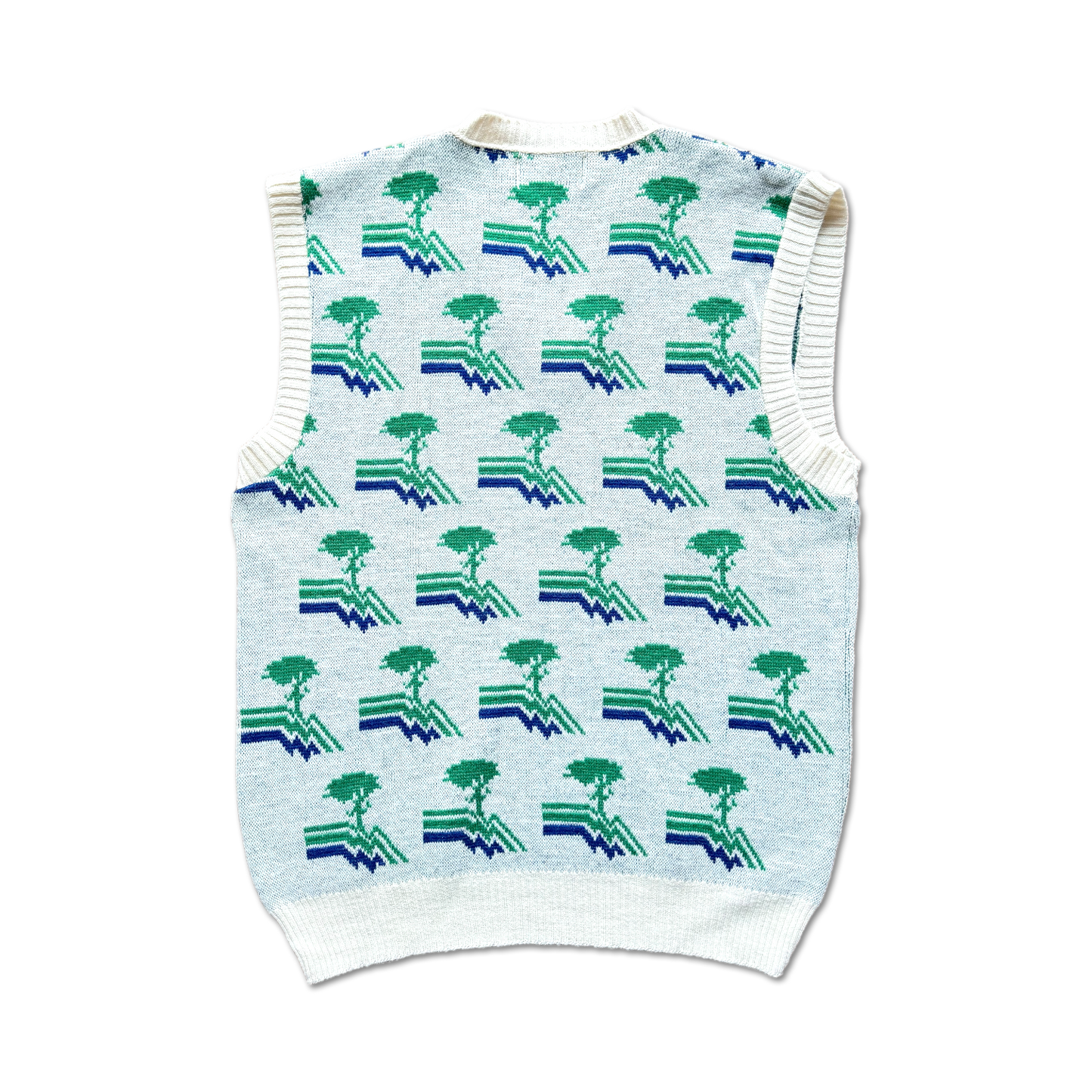 80's Pebble Beach Golf Links All Over Knit Sweater Vest
