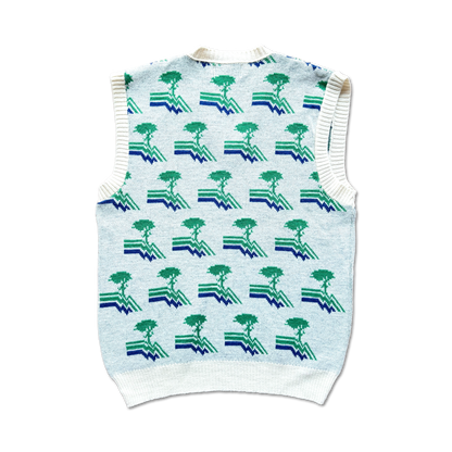 80's Pebble Beach Golf Links All Over Knit Sweater Vest