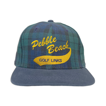 90's Pebble Beach Golf Links Plaid Hat