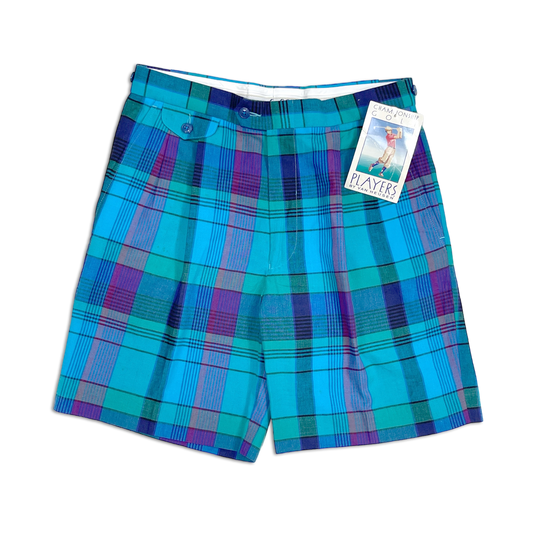 90's Van Heusen Plaid Golf Shorts
