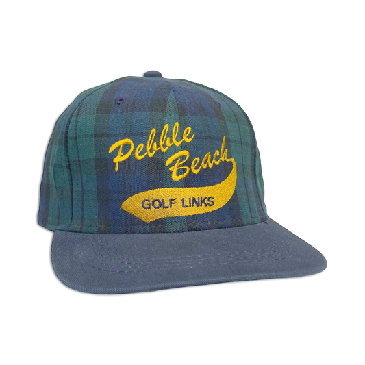 90's Pebble Beach Golf Links Plaid Hat
