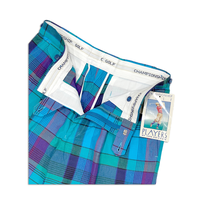 90's Van Heusen Plaid Golf Shorts