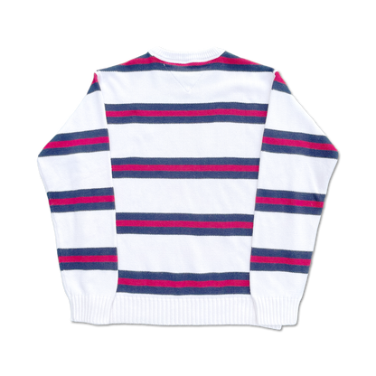 90's Tommy Hilfiger Striped Golf Sweater