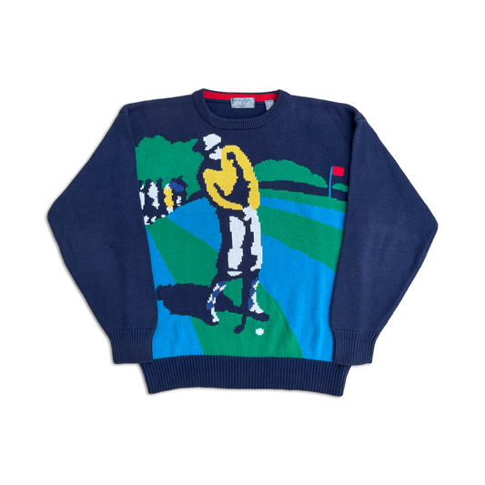 90's Golfer Knit Sweater