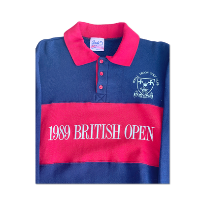 1989 British Open Royal Troon Golf Club Rugby Sweatshirt