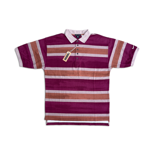 1993 Nike Golf Striped Polo
