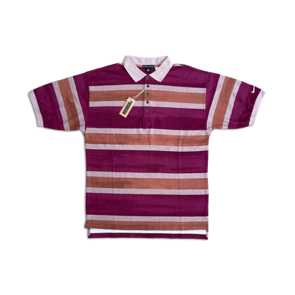 1993 Nike Golf Striped Polo