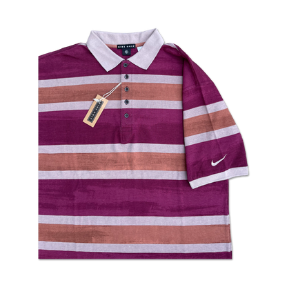 1993 Nike Golf Striped Polo