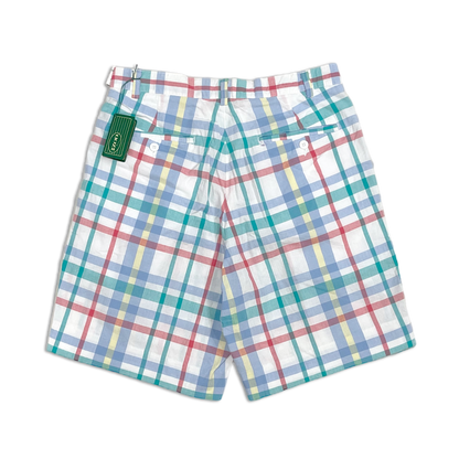 90's Izod Plaid Twill Golf Shorts