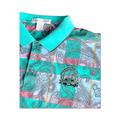 1994 U.S. Senior Open Pinehurst No. 2 Abstract Paisley Golf Polo
