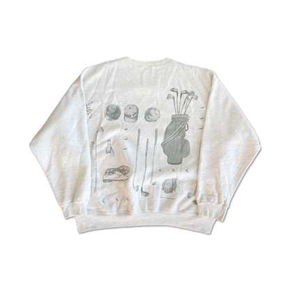1995 All Over Print Golf Crewneck