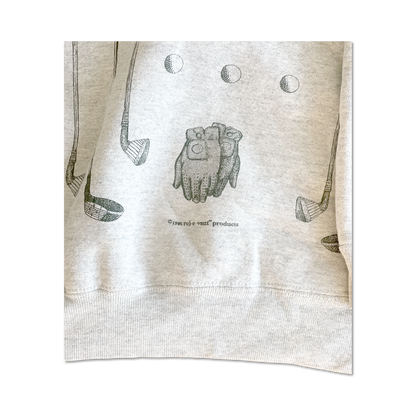 1995 All Over Print Golf Crewneck