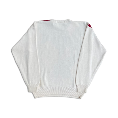 90's Golf Flag Checkered Knit Sweater