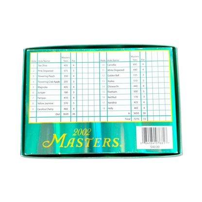 2002 Masters Augusta National Golf Ball Set (Dozen)