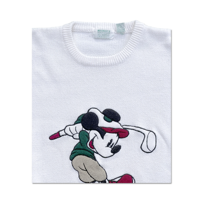 80's Mickey Mouse Knit Golf Sweater