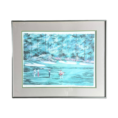 80's Masters Augusta National 13th Hole Framed Artwork