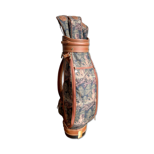 80's Daiwa Tapestry Golf Bag + Headcovers