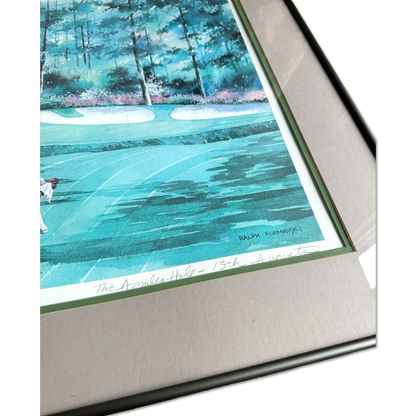 80's Masters Augusta National 13th Hole Framed Artwork