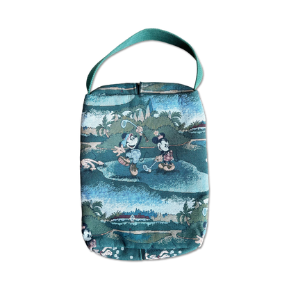 80's Disney Mickey Mouse Tapestry Golf Shoe Bag