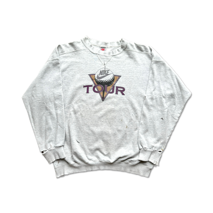 90's Nike Golf Tour Distressed Crewneck