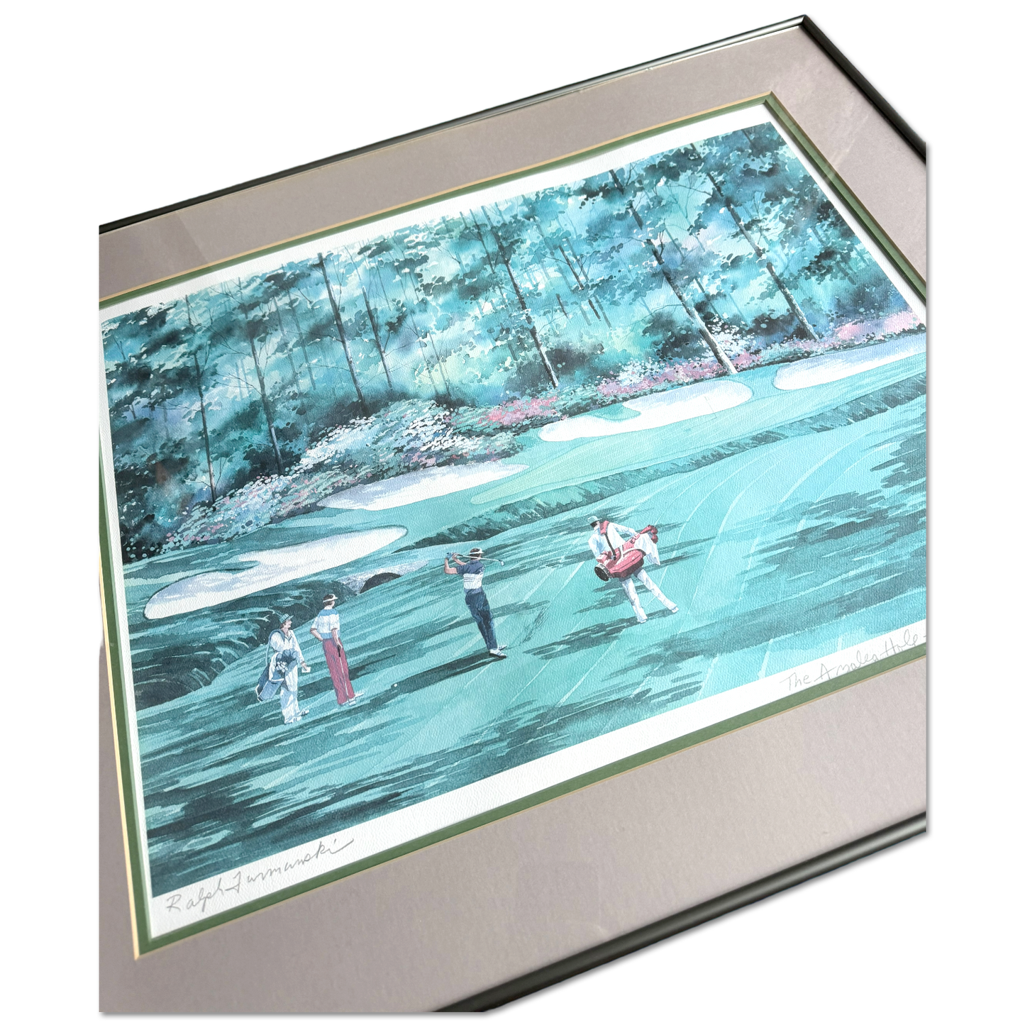 80's Masters Augusta National 13th Hole Framed Artwork