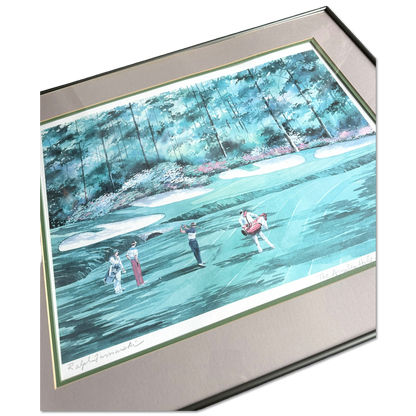 80's Masters Augusta National 13th Hole Framed Artwork