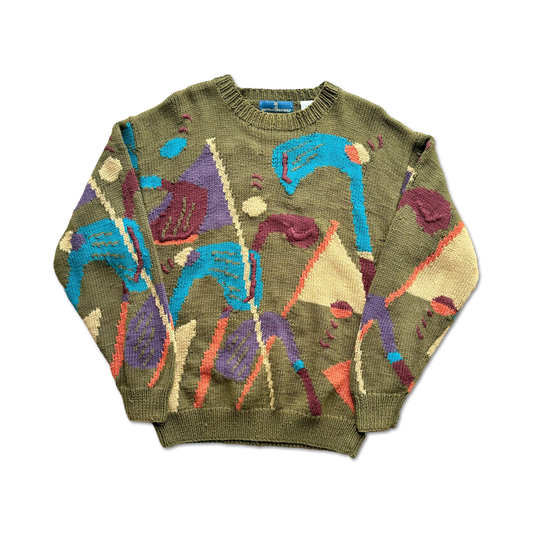 90's British Open Golf Knit Sweater