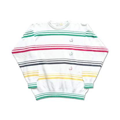90's Masters Augusta National Tri-Logo Knit Sweater