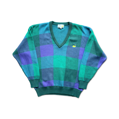 90's Masters Augusta National Checkered Sweater