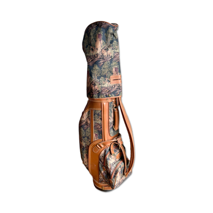 80's Daiwa Tapestry Golf Bag + Headcovers
