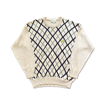 90's Masters Augusta National Diamond Knit Sweater