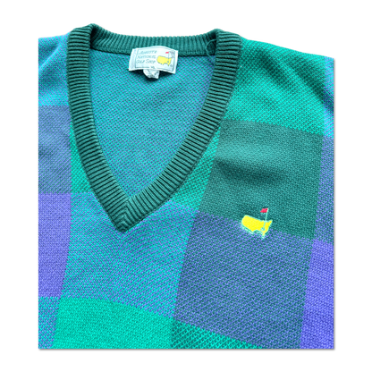90's Masters Augusta National Checkered Sweater