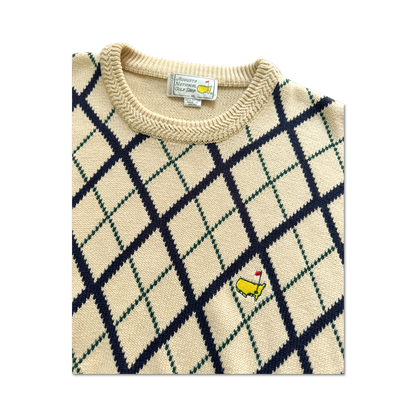90's Masters Augusta National Diamond Knit Sweater