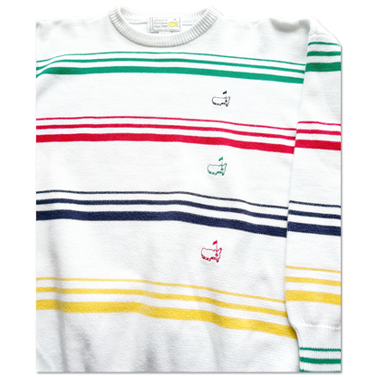 90's Masters Augusta National Tri-Logo Knit Sweater