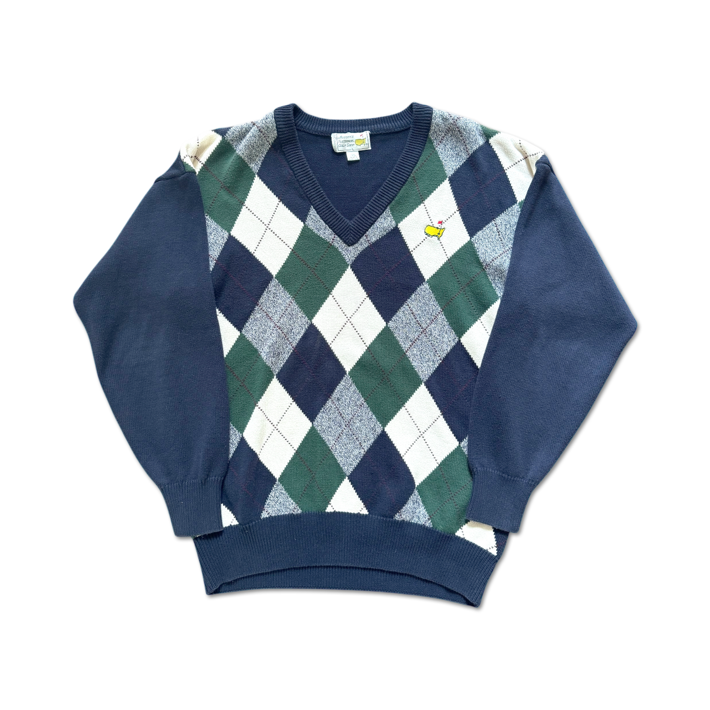 90's Masters Augusta National Argyle Knit Sweater