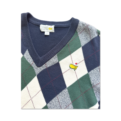 90's Masters Augusta National Argyle Knit Sweater