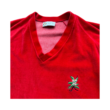 80's Laurel Valley Golf Club Velour Sweater