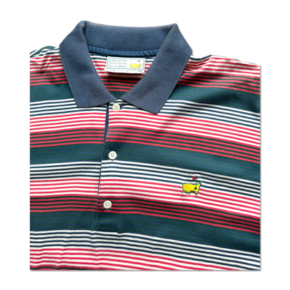 90's Masters Augusta National Striped Polo